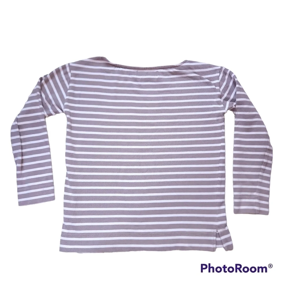 Everlane Sz S Heavyweight striped boatneck top - Picture 4 of 7